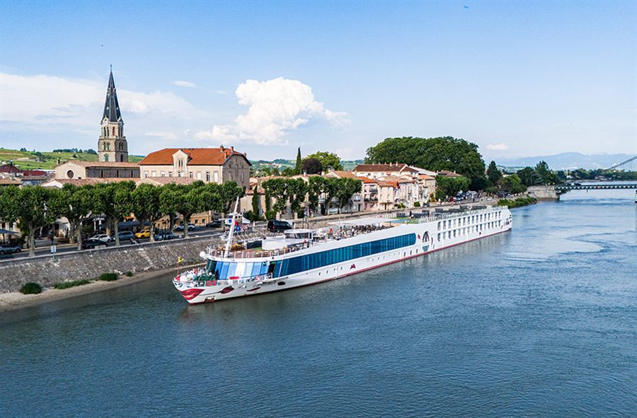 River ship on the Rhône