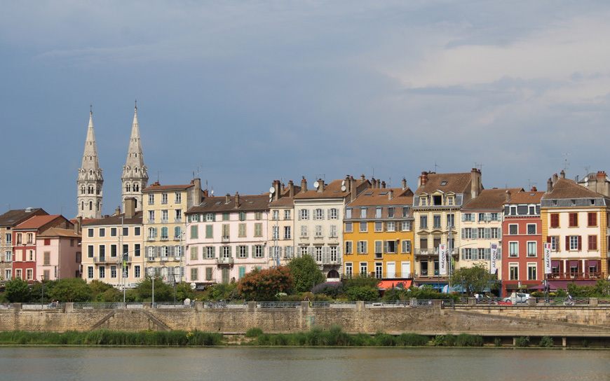 Lyon riverfront on the Saône